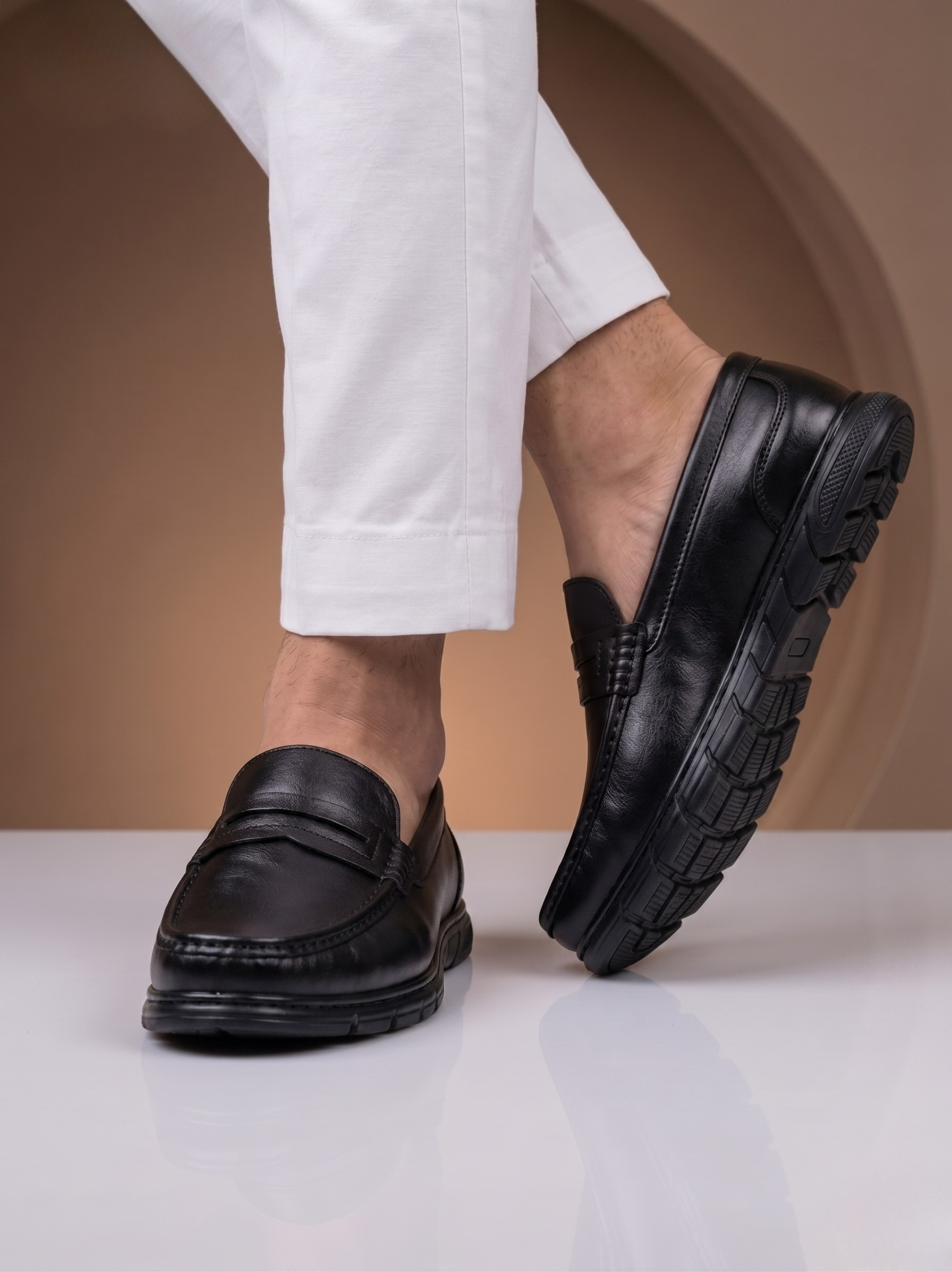 Premium Leather Loafer Black